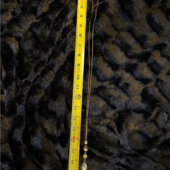 Pink Beaded & Gold Fringed Necklace 26L & Loft Rhinestone 38? in Necklace Gold - Picture 7 of 8